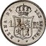 Spain Real (Isabel II) KM# 606.1 REINA DE LAS ESPAÑAS 1 RL coin reverse