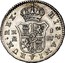 Spain Real (Carlos III) KM# 411.1 HISPANIARUM REX R 1 M PJ coin reverse