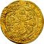 Netherlands 1/2 Rose Noble ND Shield KM# 39 Friesland Province Standard Coinage NISI TV DOMINE NOBISCVM FRVST coin reverse