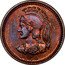 Canada 1/8 Penny Quebec 1870 X# Pn1 coin obverse