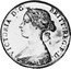 Canada One Cent Victoria- pattern 1861 KM# Pn7 VICTORIA D G BRITT REG F D coin obverse