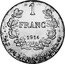 Luxembourg 1 Franc (Marie -Adelaide Grande-Duchesse- essai) KM# E27 1 FRANC 1914 JE MAINTIENDRAI coin reverse
