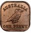 Australia One Penny Kookaburra Pattern 1921 KM# Pn21b AUSTRALIA ONE PENNY coin reverse