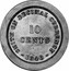 UK 10 Cents (Victoria) X# 50 SMITH ON DECIMAL CURRENCY 10 CENTS 1846 coin reverse