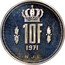 Luxembourg 10 Francs (Jean- Essai) KM# E86 10F 1971 N.J.L. coin reverse