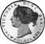Canada 2 Dollars (Victoria- pattern) KM# Pn14 VICTORIA D G REG NEWFOUNDLAND coin obverse