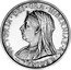 Ireland 2 Florin Victoria 1900 Proof X# 5 VICTORIA DEI GRA HIBERNIAE & C REGINA coin obverse