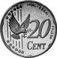 UK 20 Cent (Elizabeth II - pattern) X# Pn5a TRIAL ESSAI PRUEBA 20 CENT coin reverse