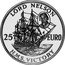UK 25 Euro (Lord Nelson -Piedfort) X# P101 LORD NELSON 25 EURO H M S VICTORY coin reverse