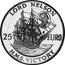 UK 25 Euro (Lord Nelson Tri-metallic) BRITANNIARUM DEI GRATIA 1996 coin obverse