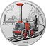 Russia 3 Roubles Cherepanov Steam Locomotive 2021 Proof ПАРОВОЗ ЧЕРЕПАНОВЫХ 1834 coin reverse