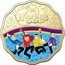 Australia 30 Cents 30 Years of The Wiggles. Original Wiggles 2021 in set THE WIGGLES 1991 -2021 30 coin reverse