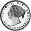 Canada 5 Cents (Victoria- pattern) KM# Pn9 VICTORIA D G REG NEWFOUNDLAND coin obverse