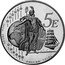 UK 5 Euro (Elizabeth II - pattern) X# Pn9a 5 E PRUEBA TRIAL ESSAI PROBE coin reverse