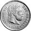 Spain 5 Pesetas Charles VII 1874 X# PT4 CAROLUS VII DEI GRACIA 1874 coin obverse