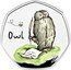 UK 50 Pence Owl 2021 Proof OWL © DISNEY coin reverse