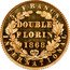 UK Double Florin (Victoria- pattern) KM# PnS115 5 FRANCS DOUBLE FLORIN 1868 INTERNATIONAL coin reverse