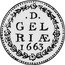 Netherlands Duit 1663 KM# 47.1 Gelderland Province Standart Coinage .D. GEL RIAE 1663 coin reverse