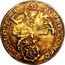 Netherlands Gold Rider 1620 Cross KM# 17.1 Gelderland Province Standart Coinage MO AVR PRO CONF OE BEL GEL coin obverse