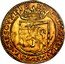 Netherlands Gold Rider 1620 Cross KM# 17.1 Gelderland Province Standart Coinage CONCORDIA RES PARVAE CRESCVNT 16 20 coin reverse
