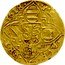 Netherlands Goudgulden 1618 Lion KM# 37 Friesland Province Trade Coinage NISI DOMINVS NOBISCVM coin obverse