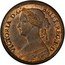 Canada Half Cent Victoria- pattern 186x KM# Pn1 VICTORIA D G BRITT REG F D coin obverse