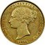 Australia Half Sovereign Victoria- pattern 1856 KM# Pn5 VICTORRIA D G BRITANNIAR REGINA F D 1856 coin obverse