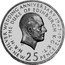 UK New 25 Pence Silver wedding anniversary- Trial strike (1972) X# TS1 SILVER WEDDING ANNYVERSARY 1947 1972 H R H THE DUKE OF EDINBURGH K C K T H P coin obverse