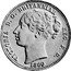 UK One Penny Victoria 1860 Proof X# 38 VICTORIA D G BRITANNIAR REG F D 1860 coin obverse