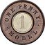 UK One Penny (Victoria) X# 9c ONE PENNY MODEL 1 coin reverse