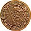 Netherlands Oord 1608 KM# 26 Friesland Province Standard Coinage NISI DOMINVS NOBISCVM F O coin reverse