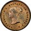 UK Quarter Farthing (Victoria- pattern) KM# PnI115 VISTORIA D G BRITANNIAN REGINA F D coin obverse