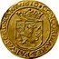 Netherlands 1/2 Gold Rider 1610 KM# 19 Zeeland Province Standard Coinage CONCORDIA RES PARVAE CRESCVNT coin reverse