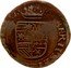 Netherlands 1/2 Liard (6 Mites. Gigot) Albert and Elizabeth 1602 KM# 23 ALBERTVS ET ELISABET D G coin obverse