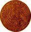 Netherlands 1/2 Rose Noble ND KM# 5 Utrecht Province MO NO... ORDIN TRAIEC... coin obverse