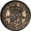 Netherlands 2 Ducats Holland Province. Late Type. Piedfort of Double Weight 1693 KM# 108 CONCORDIA RES PARVAE CRESCUNT 16 73 coin reverse
