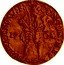 Netherlands Ducat 1705 Cinquefoil Rev:4 lines incription KM# 93.1 West Friesland Province Trade Coinage CONCORDIA RES PAR - CRES W F 17 05 coin obverse