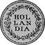 Netherlands Duit 1604 KM# 13 Holland Province Standard Coinage HOL LAN DIA coin reverse