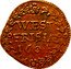 Netherlands Duit 1604 KM# 10 West Friesland Province Standard Coinage WEST FRISIAE 1604 coin reverse