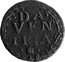 Netherlands Duit 1628 KM# 47 Overijssel - Deventer City Standard Coinage DA VEN TRIA coin reverse
