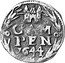 Netherlands Duit 1644 KM# 41 Overijssel - Kampen City Standard Coinage CAM PEN 1644 coin reverse