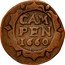 Netherlands Duit 1660 KM# 53 Overijssel - Kampen City Standard Coinage CAM PEN 1660 coin reverse