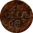 Netherlands Duit 1663 KM# 69 Overijssel - Zwolle Commune Standard Coinage ZW OLLAE 6 3 coin reverse