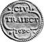 Netherlands Duit 1690 KM# 66 Utrecht City Standard Coinage CIV TRAIECT 1690 coin reverse