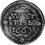 Netherlands Duit KM# 29 West Friesland Province Standard Coinage WEST FRISIAE 1663 coin reverse