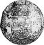 Netherlands Escalin Philip IV 1637 KM# 13 ARCHID AVST DVX BVRG LVXEM ZC 16 37 coin reverse