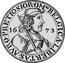 Netherlands Florijn 1673 Roset KM# 31.1 Groningen & Ommeland Province Standard Coinage BELGICA LIBERTAS AVRO PRETIOSIOR OM N I 16 73 coin reverse