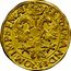 Netherlands Goudgulden ND Mintmark clover or lilly KM# 33 Overijssel - Deventer City Trade Coinage FERDINAND II ROM IMPSEM AV coin reverse