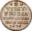 Netherlands 6 Stuivers Leeuwenschelling 1676 KM# 66 WEST FRISIA VI STUIVERS BANK GELT 1676 coin reverse