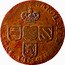 Netherlands Liard Charles II 1692 KM# 1 CAROL II D G HISP ET INDIARVM REX coin obverse